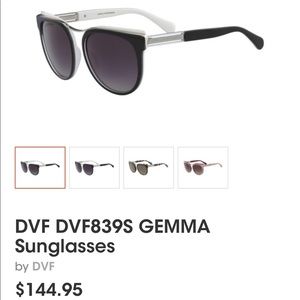 DVF Gemma White Cat  Sunglasses with Case